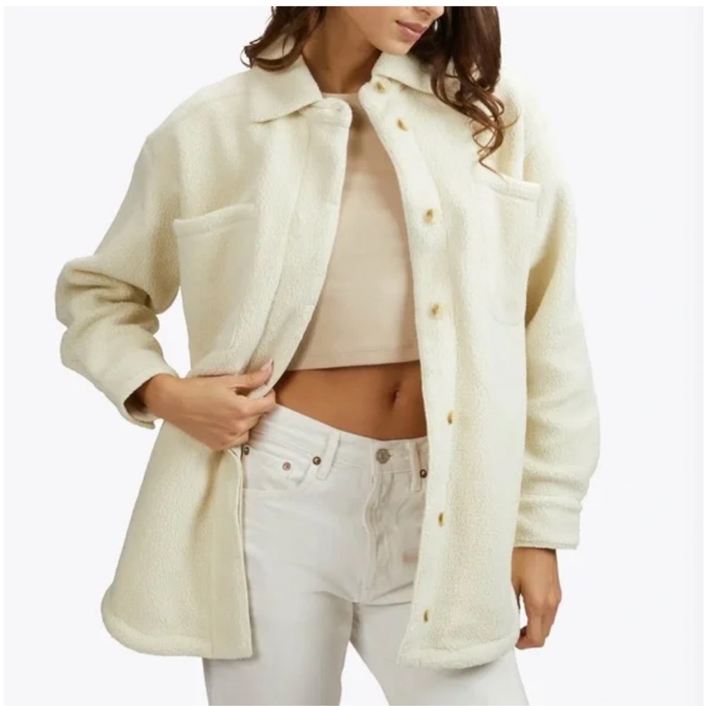 Cuts Fleece Shirt Jacket